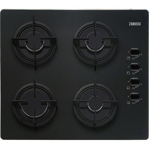 Placa a Gás Zanussi ZGO62414BA | 58 cm | 4 Zonas | Preto Sale