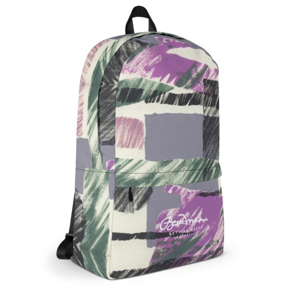 Abstract Engineered Collage Back Pack For Sale