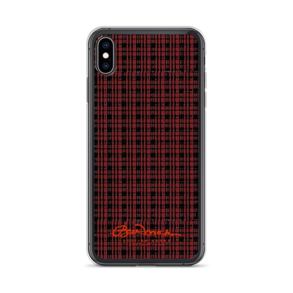 Black Red Tight Plaid iPhone Case Supply