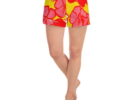 Women s Sixties Floral Athletic Shorts Sale