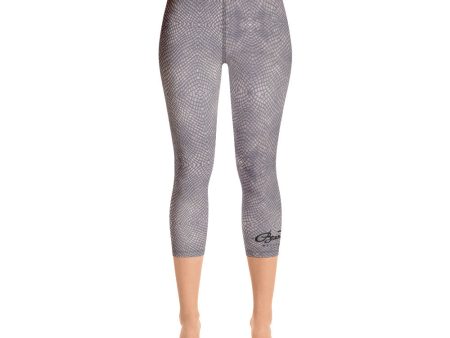 Croc Print Yoga Capri Leggings Cheap