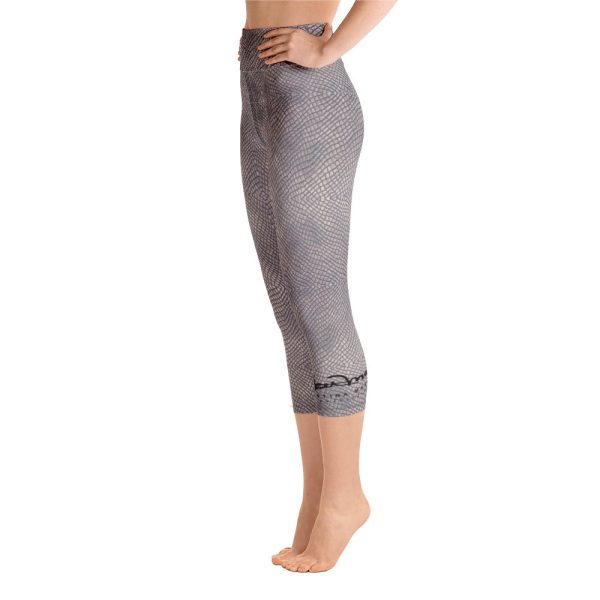 Croc Print Yoga Capri Leggings Cheap