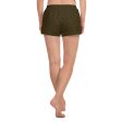 Women s Olive Zebra Athletic Shorts Hot on Sale