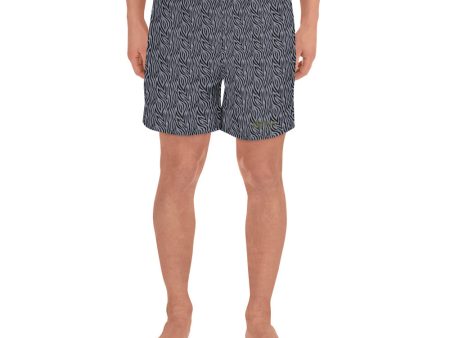 Grey Zebra Mens Shorts Online Hot Sale