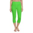 Bright Green Yoga Capri Leggings on Sale