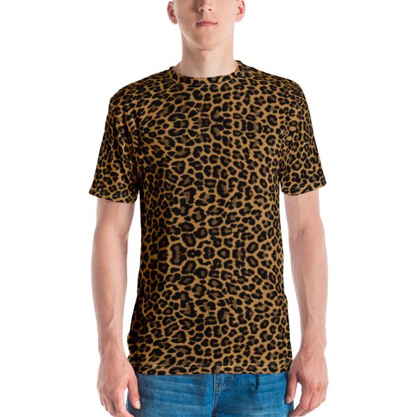 Leopard Men s T-shirt For Discount