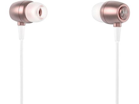 Motorola 3MM Earbuds Metal - Rose Gold Online now