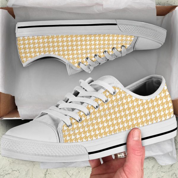 Banana Houndstooth Low Top Sneakers Sale