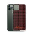 Black Red Tight Plaid iPhone Case Supply