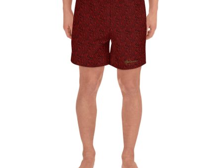 Red Zebra Mens Shorts on Sale