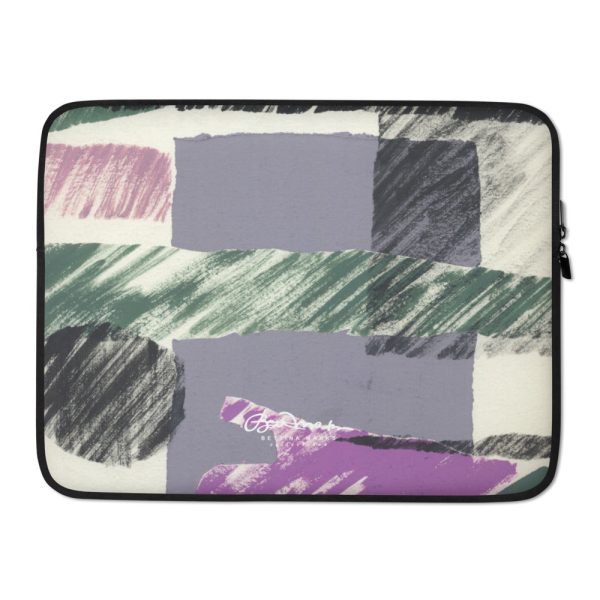 Abstract Engineered Collage Laptop Sleeve Online now