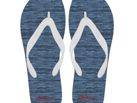 Blue Camouflage Lava Flip Flops Online Sale