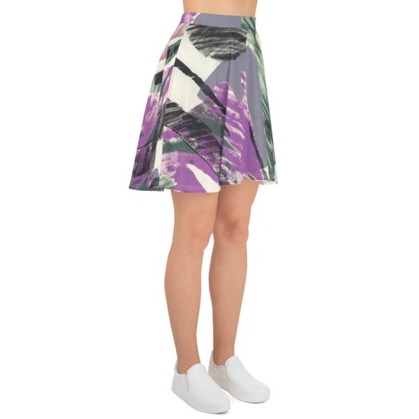 Abstract Collage Skater Skirt Online Sale