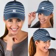 Blue Yellow White Stripe Cap on Sale