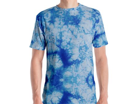 Blue Tie Dye Men s T-shirt Discount