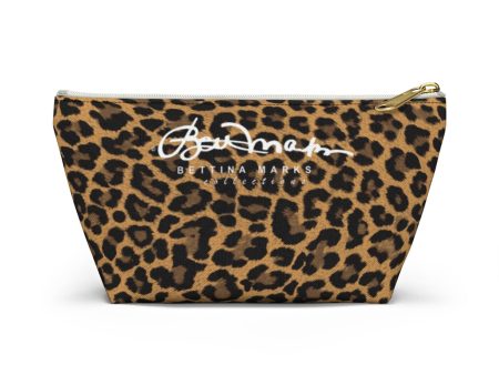 Leopard Accessory Pouch w T-bottom Discount