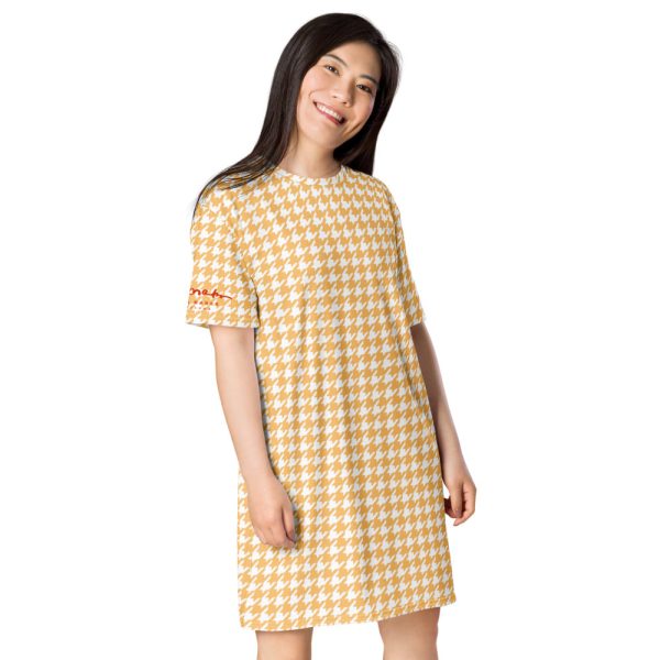 Banana Houndstooth T-shirt dress Cheap