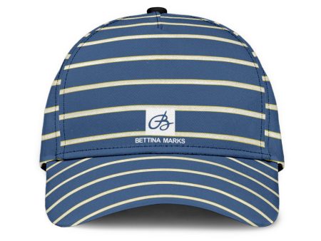 Blue Yellow White Stripe Cap on Sale