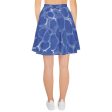 Blue Pool Skater Skirt Fashion