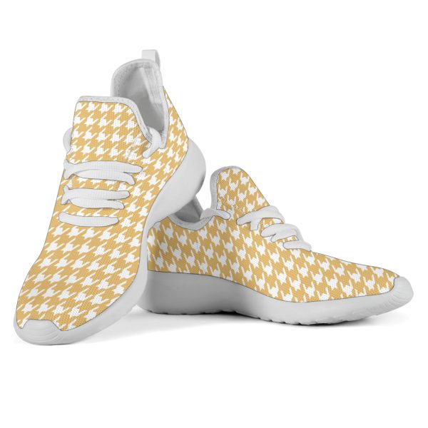 Banana Houndstooth Mesh Knit Sneakers Sale