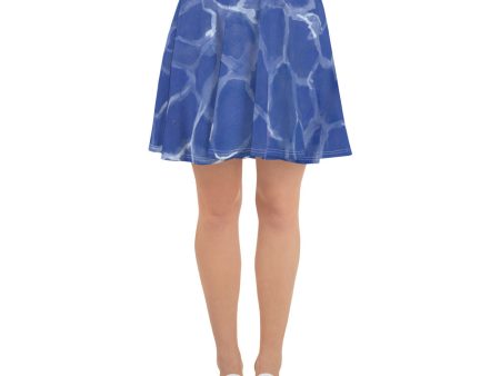 Blue Pool Skater Skirt Fashion