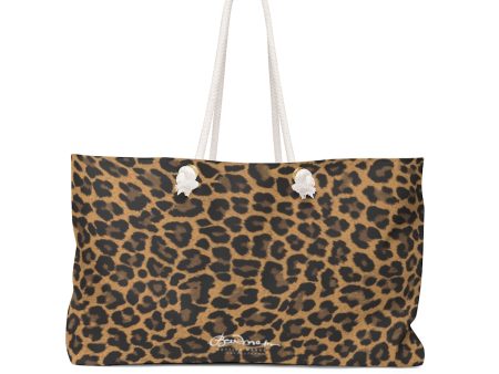 Leopard Weekender Bag Hot on Sale