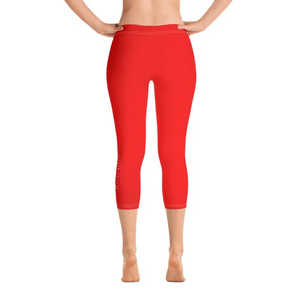 Breath of Fire Orange Capri Leggings Online