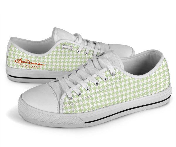 Butterfly Houndstooth Low Top Sneakers Cheap