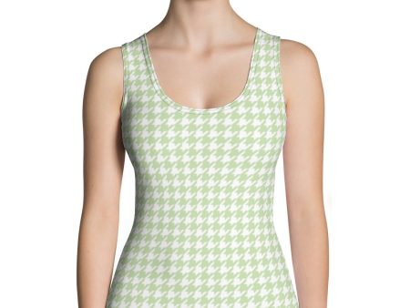 Butterfly Houndstooth Tank Top Hot on Sale