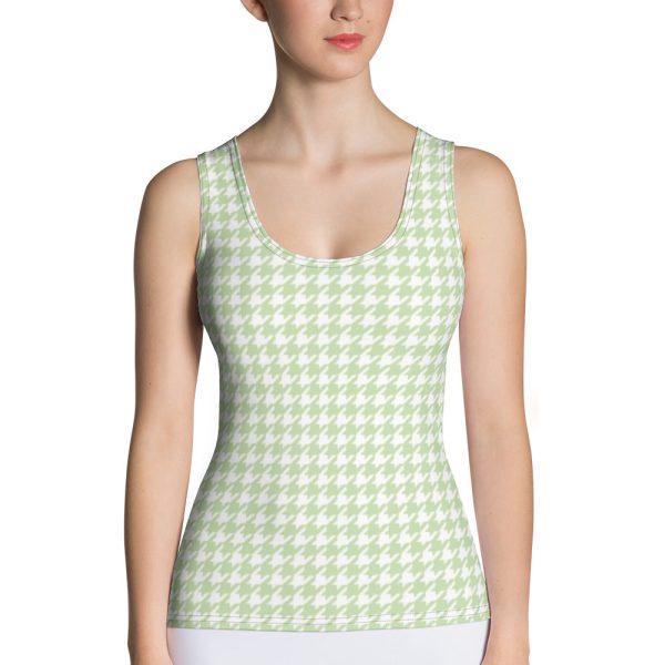 Butterfly Houndstooth Tank Top Hot on Sale