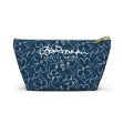 Linear Sixties Floral Accessory Pouch w T-bottom Online Sale