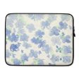 Blu&White Watercolor Floral Laptop Sleeve Supply