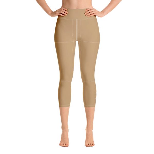 Camel Yoga Capri Leggings For Discount