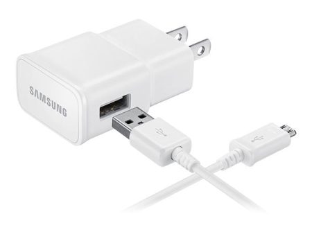 Samsung Adaptive Fast Charging Wall Charger (detachable Micro USB Cable) - White Supply