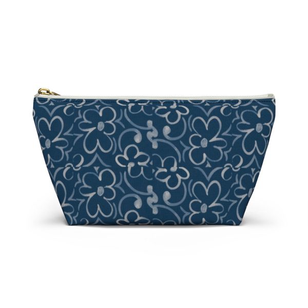 Linear Sixties Floral Accessory Pouch w T-bottom Online Sale