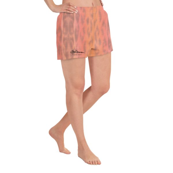 Women s Ombre Leopard Athletic Shorts Supply