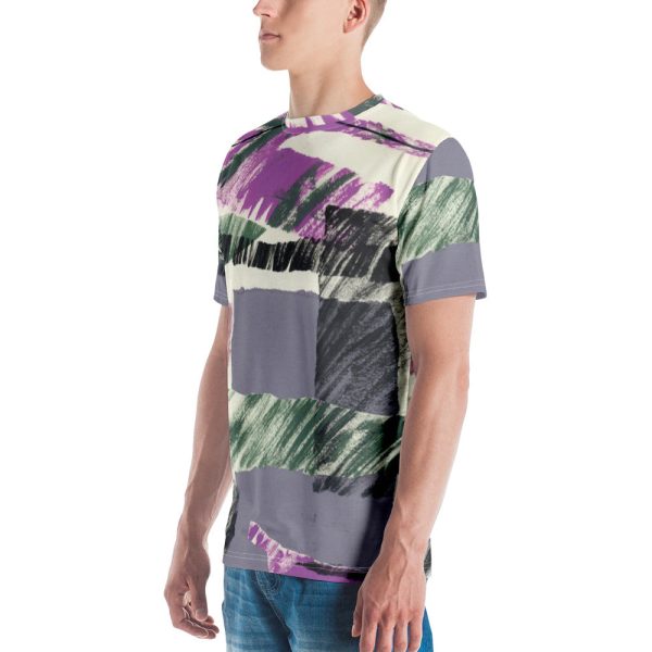 Abstract Engineered Collage Men s T-shirt Sale