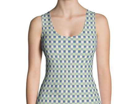 Checkerboard Plaid Tank Top Sale