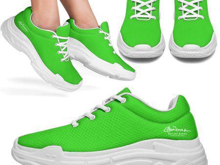 Bright Green Athletic Sneakers Online now