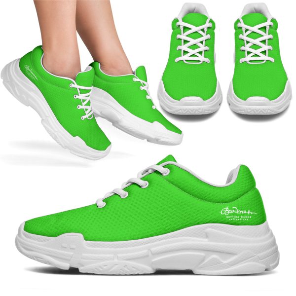 Bright Green Athletic Sneakers Online now