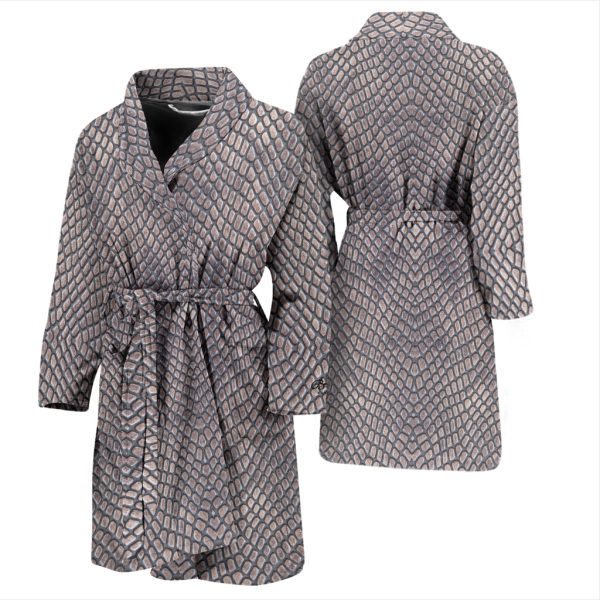 Croc Print Bath Robe - Men For Cheap