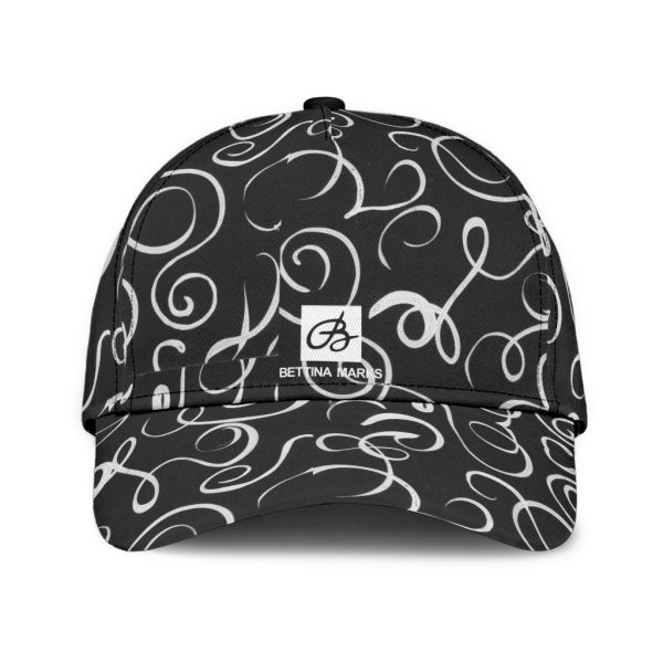 B&W Squiggles Cap Hot on Sale