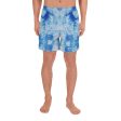 Blue Tie Dye Mens Shorts For Discount