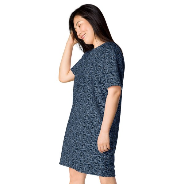 Blue Zebra T-shirt dress Sale