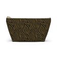 Olive Zebra Accessory Pouch w T-bottom Online Sale