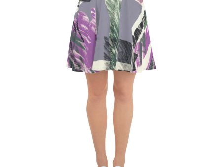 Abstract Collage Skater Skirt Online Sale