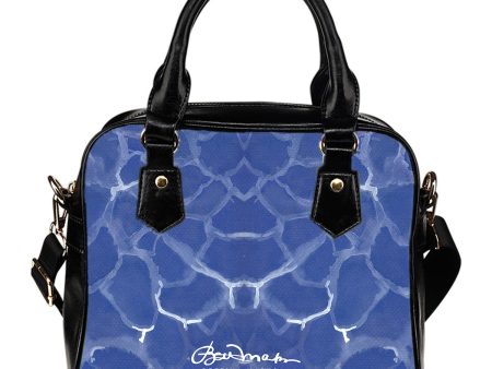 Blue Pool Hand Bag w Shoulder Strap Fashion