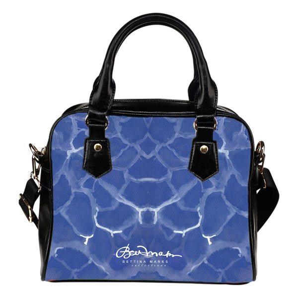 Blue Pool Hand Bag w Shoulder Strap Fashion