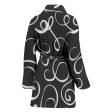 B&W Squiggles Bath Robe - Women Online