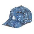 Blu&White Dotted Plaid Cap Online Sale